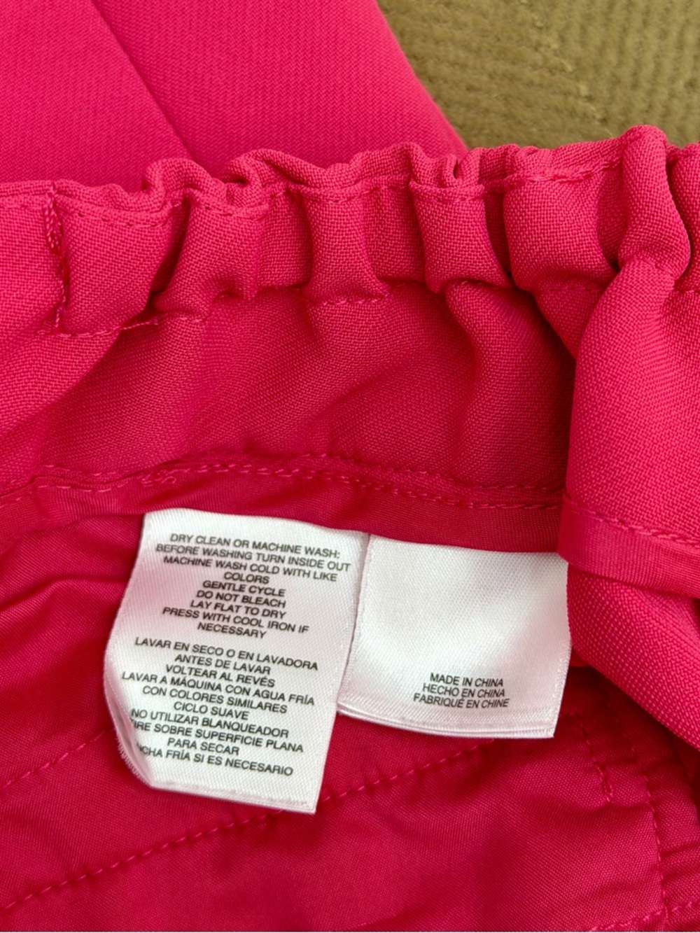 Anne Klein Plus Size 14W Fuchsia Pink Extended Tab Wide Leg Pants - Picture 3 of 7